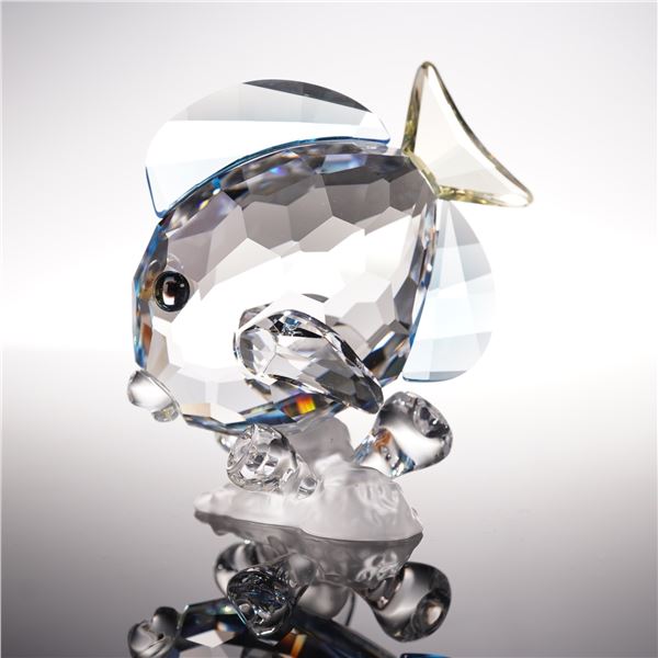Swarovski Crystal Figurine, Tang Fish Blue