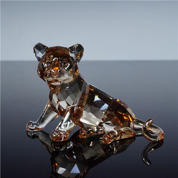 Swarovski Crystal Figurine, Tiger Cub Sitting