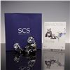 Image 9 : Swarovski Crystal Figurines, Panda Mother with Baby, Signed