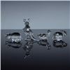 Image 2 : 4pc Swarovski Crystal Figurines, Rhino, Hippo, Baby Beaver, and Kangaroo
