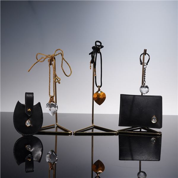 8pc Swarovski Picture Wallet and Luggage Tag with Crystal Accessories