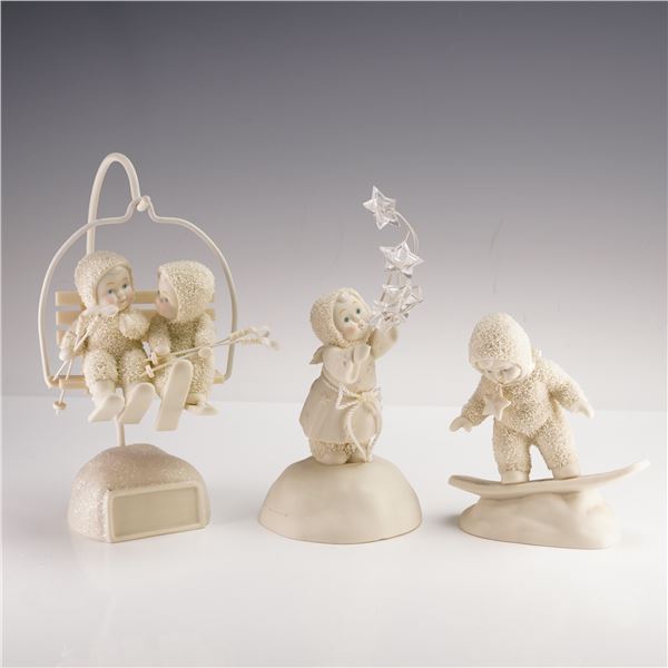 3pc Department 56 Snowbabies Figurines