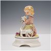 Image 2 : 2pc Goebel Porcelain Girl and Animals Figurines