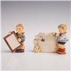 Image 1 : 2pc Goebel Hummel Porcelain Figurines, Over the Horizon + Look What I Made
