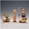 Image 1 : 3pc Goebel Hummel Porcelain Figurines, Boys with Animals and Fishing