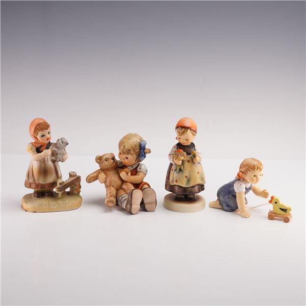 4pc Figurines, Children At Play, Including Goebel Hummel