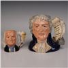 Image 1 : 2pc Royal Doulton Character Jugs, Jefferson D6943 & Franklin D6695