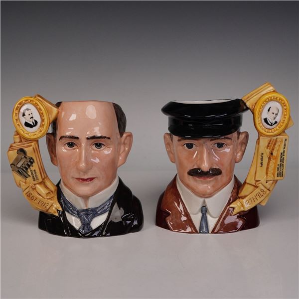 2pc Royal Doulton Large Character Jugs, Wright D7178 & D7179