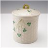 Image 4 : 2pc Belleek Porcelain Pitcher and Covered Jar