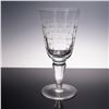 Image 2 : 4pc Crystal Wine Glasses with Geometric Cut Pattern