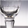 Image 4 : 4pc Crystal Wine Glasses with Geometric Cut Pattern