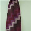 Image 2 : Dolce & Gabbana Silk Necktie, Magenta Chevron Geometric