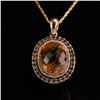 Image 4 : Le Vian 14K Gold Pendant Necklace, 3.50CT Citrine and 0.60CTW Diamonds