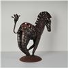 Image 2 : Original Modernist Hand-Forged Zebra Iron Sculpture