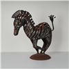 Image 3 : Original Modernist Hand-Forged Zebra Iron Sculpture
