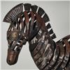 Image 4 : Original Modernist Hand-Forged Zebra Iron Sculpture
