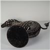 Image 5 : Original Modernist Hand-Forged Zebra Iron Sculpture