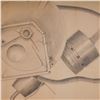 Image 2 : Diplock, Original Graphite Drawing on Paper, Industrial Precision, Signed