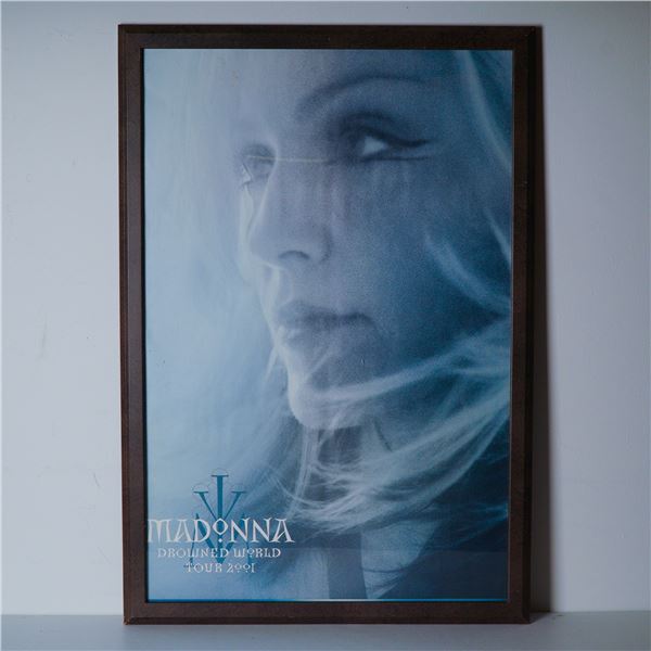 Madonna Drowned World Tour 2001 Framed Promotional Poster