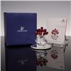 Image 5 : Swarovski Crystal Figurine and Base, Vase of Red Roses 283394