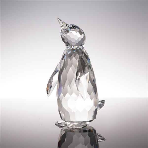 Swarovski Crystal Figurine, Penguin Large