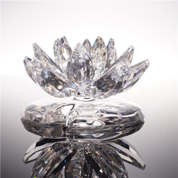 Swarovski Crystal Figurine, Waterlily Large