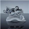 Image 3 : 2pc Swarovski Crystal Figurine, Turtledoves + Plaque