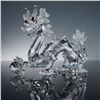 Image 3 : 2pc Swarovski Fabulous Creatures Crystal Figurine, Dragon & Plaque