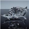 Image 4 : 3pc Swarovski Crystal Figurine, Dolphins Mother and Child + Plaque and Pin