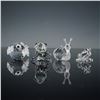 Image 1 : 4pc Swarovski Silver Crystal Assorted Figurines