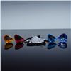Image 1 : 5pc Swarovski SCS Crystal Heart Figurines, Eternity Blue & More