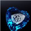 Image 3 : 5pc Swarovski SCS Crystal Heart Figurines, Eternity Blue & More