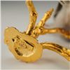Image 4 : Boehm Miniature Porcelain Figurine, Mockingbird  Perched on Gold Base