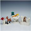Image 2 : 3pc Department 56 Snowbabies Guest Collections Frosty and Rudolph Figurines