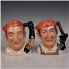 Image 1 : 2pc Royal Doulton Large Character Jugs- Blacksmith D6571 & Bootmaker D6572
