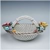 Image 1 : Capodimonte Porcelain Floral Basket