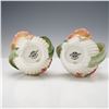Image 4 : 2pc Fitz & Floyd Classics Porcelain Daffodil Iris Vase