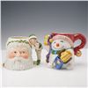 Image 1 : 2pc Mug Set Lenox Santa Fitz and Floyd Snowman
