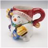 Image 3 : 2pc Mug Set Lenox Santa Fitz and Floyd Snowman