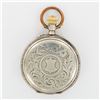 Image 2 : Swiss 12S 0.800 Silver Pocket Watch, Remontoir Cylindre 6 Rubis
