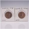 Image 1 : 2pc 1979-P Susan B. Anthony Dollar Coins