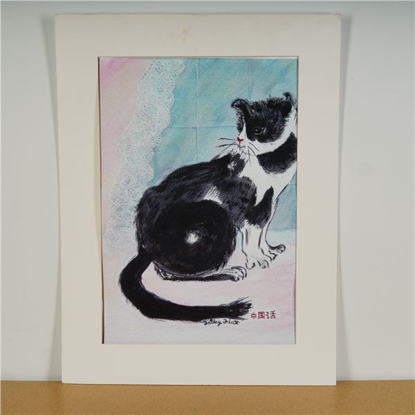 Friday Flatt, Limited Edition Giclee on Canvas, Cat in The Window, Signed