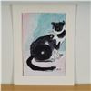 Image 1 : Friday Flatt, Limited Edition Giclee on Canvas, Cat in The Window, Signed