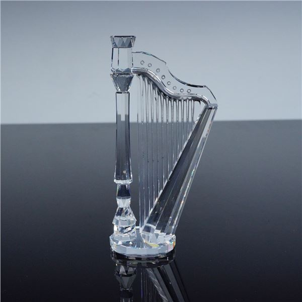 Swarovski Crystal Figurine, Harp