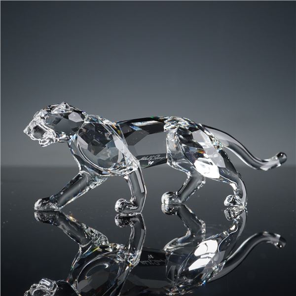 Swarovski Crystal Figurine, Leopard
