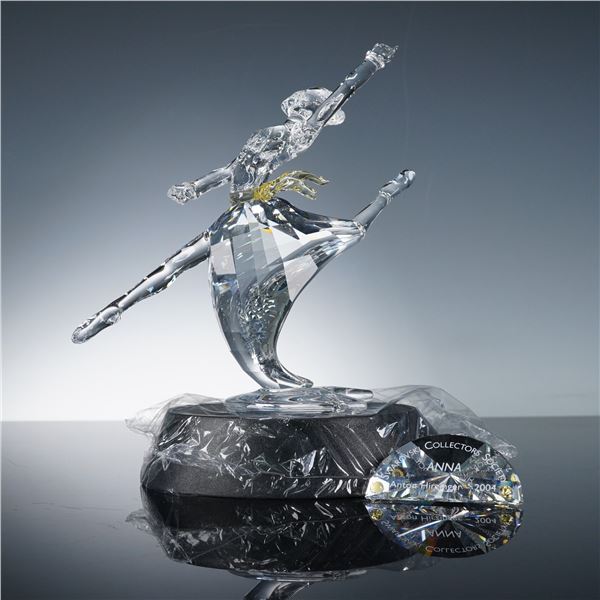 2p Swarovski Magic of Dance Crystal Figurine & Plaque, Anna