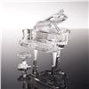 Image 1 : 2pc Swarovski Crystal Figurine, Grand Piano with Stool
