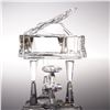 Image 2 : 2pc Swarovski Crystal Figurine, Grand Piano with Stool
