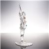 Image 3 : 2pc Swarovski Masquerade Crystal Figurine & Plaque, Pierrot