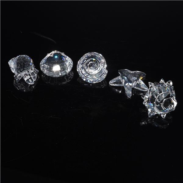 5pc Swarovski Crystal Aquatic Figurines
